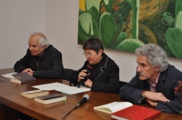 Il Prof. Jaime Riera Rehren, la moderatrice Elisabetta D'Erme e il Prof. Gianni Ferracuti